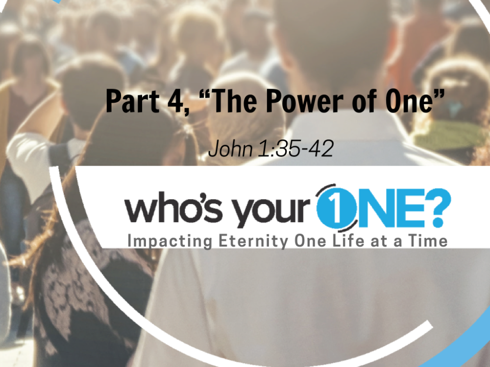 Part 4, “The Power of One”
